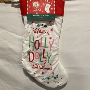 Limited, Licensed & Branded Dolly Parton HOLLY DOLLY CHRISTMAS STOCKING NWT 2025